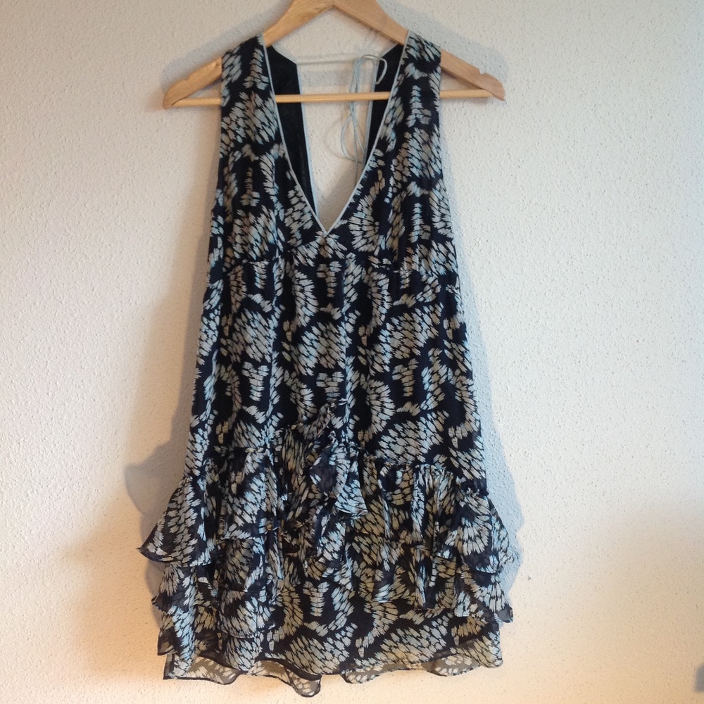 Elizabeth and James 'Rebecca' Silk Boho Mini Dress